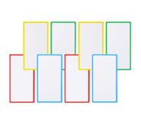 Operitacx Name Tags and Strong Magnet Magnetic 8pcs Dry Erase Reusable Writable Labels with Coated Paper for Organised Style and Eye-catching Appearance in Office or Classroom