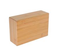 Operitacx Natural Bamboo Yoga Brick and Yoga Exercise Support and Safe Design with Smooth Enhancing Balance and Flexibility Training Aid for Home Fitness