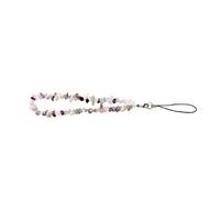 Operitacx Natural Crystal Phone Wristlet Chain Fashionable Keychain Strap Sturdy Dual Strands Versatile Mobile Phone Lanyard Great for Friends and Family