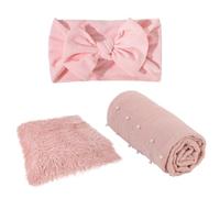 Operitacx Newborn Decoration Kit Headband Photography Prop Premium Polyester Comfortable Breathable Decorative Effect Nursing Photography Wrap