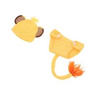 Operitacx Newborn Lion Costume for Boys Soft Non-irritating Easy Dressing Photography Outfit Complete Animal Photo Shoot Prop for Birthday and Holiday Sessions