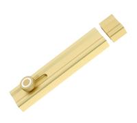 Operitacx No Drill Adhesive Door Bolt Lock Luminous Gold Flush Mount Sliding Door Security Bar for French Bathroom Durable Latch