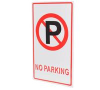 Operitacx No Parking Sign Aluminium Sheet Traffic Warning Sign for Road Traffic with Easy Installation Multi-functionality Suitable for Shopping Mall and Private Places