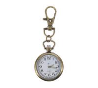 Operitacx Nurse Pocket Watch Practical Keychain Accessory with Buckle Design Golden Zinc Alloy and Big Numbers, Digital Hanging Watch for Elderly and Boys and Girls for Everyday Use
