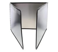 Operitacx Oil-Splash Baffles Kitchen Tools Stainless Steel Both Sides Usable Easy to Use Silver Oil Splatter Screen for Kitchen