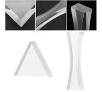 Operitacx Optical Glass Set Simple and Generous Design with High Optical Purity 2pcs and Well Polished Double Concave Lens to Explain The Knowledge of Optics with Experiments