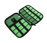 Operitacx Oxford Cloth Travel Cord Organizer Bag for Electronic Accessories Portable Cable Storage Case for USB Cables Chargers Power Banks Lightweight for Business Trips and Travel Black