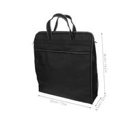 Operitacx Oxford Zipper Document Bag with Locking Handle Portable Mens Briefcase for Secure Office File Storage and Travel Professional Business Organizer Tote