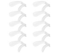 Operitacx Pads Fit Nose Silicone Replacement U Shape 10pcs Glasses Anti Slip Eyeglass Bridge Cushions for Glasses and with Ergonomic for Easy Eyeglass Repair Sunglasses