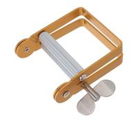 Operitacx Paint Tube Squeezer Metal Toothpaste Roller Squeezer Aluminium Alloy Golden with Ergonomic Handle for Artists, Toothpaste Tube and Color Bottle, Travel Use