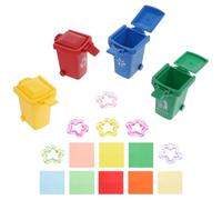 Operitacx Parrot Training Toy Colour Sorting Bin for Trick Sessions | ABS Build, Smooth Finish, One Set, for Small Birds and Lovebirds, Cage Play and Mental Stimulation Random Color