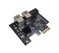 Operitacx Pci E Extender Card Dual Layer to Pci E Slot USB Adapter for Mining Computer Accessory Reliable Connection and Efficient Data Transfer