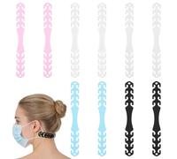 Operitacx Pe Mask Ear Hook Strap Buckle for Head-Mounted and Ear-Band Masks 10pcs Adjustable with Non-Slip Surface Comfortable Outdoor Accessory to Ear and Extend