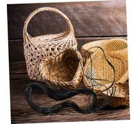 Operitacx PE Plastic Rattan Material Roll for DIY Furniture Repair Synthetic Woven Chair Cane Webbing Kit Compatible with Patio Lounge Chairs and Storage Baskets Black