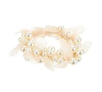 Operitacx Pearl Design Hair Rope Girl Hair Tie Elegant Lace Rubber Band Practical Lightweight for Daily Life This Season's Fashion Trends