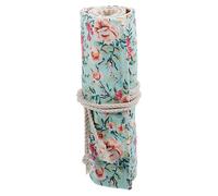 Operitacx Pencil Roll Pen Bag Large Capacity Canvas Pencil Holder Organizer for Artists and Students with Wear Resistance Design for School Office Travel and Sketching