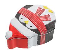 Operitacx Penguin Candy Box Tins with Lids Cookie Tinplate Christmas