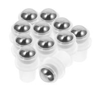 Operitacx perfume roll on insert 20pcs Stainless Steel Roller Ball Bottle Tops Leakproof Replacement for Spray Oil Bottle Office Use 16mm Neck Size