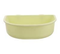 Operitacx Pet Bowl and Can be Fixed the Cage Hanging Light Green for Dog and Cat Plastic Detachable for Personal Home Use or Professional Pet Store Feeding