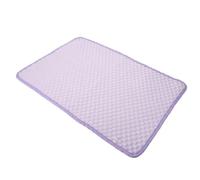 Operitacx Pet Cooling Mat for Dogs and Puppies Summer Outdoor Use Comfortable Breathable Cloth Material Purple Cooling Pad for Hot Weather