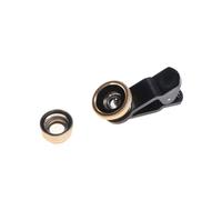Operitacx Phone Lens Kit Golden Wide Angle Fisheye Macro Lens for Smartphones Durable Design for Stunning Travel Photos Detailed