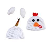 Operitacx Photo Knitted Suit Handmade Costume for Newborn Photography Props Months Unisex Design for Festival Occasions