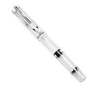 Operitacx Piston Filled Flexible Nib Fountain Brush Pen for Calligraphy Painting and Sketch Drawing Plastic Construction Smooth Ink Flow for Beginners and Artists Refillable Watercolor Paint