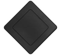 Operitacx Plastic Adhesive Plumbing Access Panel 150x150mm Black Decorative Ceiling and Wall Pipe Cover for Drywall Bathroom Drain Line Maintenance