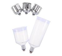 Operitacx Plastic Airbrush Paint Cup with Oxygen Injection Corrosion-Resistant Gravity Feed Spray Paint Containers for Artistic Pigment Flow