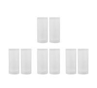 Operitacx Plastic Badminton Shuttlecock Storage Tube 8 Pcs