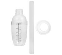 Operitacx Plastic Cocktail Shaker Set and Essential Tools Stylish Design 500ml with Muddler Lid Easy to Clean for Street Milk Tea Vendors and Beginners