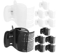 Operitacx Plastic Hair Curler Clips 12 Pcs Heated Roller Claw Clips for Hair Section Styling Suitable for Women and at Home or Salon