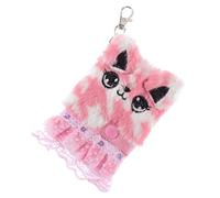 Operitacx Plush Diary Notebook Adorable Cat Soft Animal Journal for Students for Creative Writing Sketching and Daily Notes
