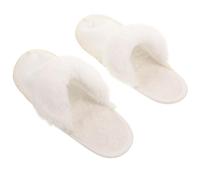 Operitacx Plush Slipper Liners Fuzzy Shoe Inserts 1 Pair for Cold Weather with Warmth and Added Comfort, Beige Size 40-41, Simple Style Warm Insole Boot for Family and Friends