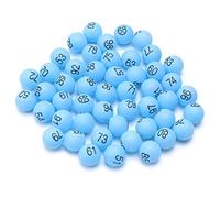 Operitacx Pong Balls White Tennis Balls 100Pcs Raffle Balls 4cm Number Game Balls 1 to 100 Digital Bingo Game Balls Beer for Party Games Bulk Tennis Balls