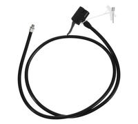 Operitacx Portable Bike Pump with Presta Adapter, 80cm Black Metal Air Compressor Accessory Kit for Bicycle and Car Tire Inflation, Compatible with Schrader and French Valves