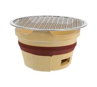 Operitacx Portable Charcoal Barbecue Stove Pottery Clay Cooker for Outdoor and Indoor Use Wood Burning Feature