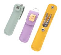 Operitacx Portable Earwax Removal Tool 6pcs Set Stainless Steel Ear Spoon Kit with Cartoon Design for Home Use - Includes Bow Knot Cat, Bow Knot Chick, Heart Dinosaur Ear Cleaning Supplies