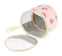 Operitacx Portable Material and Small for Hamster Carrier Bag Rat Animal with Hand Strap, Canvas and Plush Outdoor Travel and Walk the Park