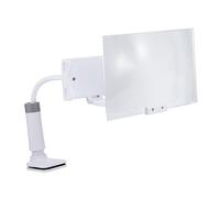 Operitacx Portable Phone Clamp Holder with Screen Amplifier Angle Bed Desktop Stand for Smartphones Tablets Up to Durable Material for Home Office Use