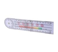 Operitacx Portable PVC Goniometer Angle Protractor Ruler Gauge for Orthopedic Assessment Medical Measuring Tool for Accurate Joint and Body Angle Evaluation