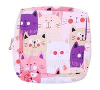 Operitacx Portable Sanitary Napkin Storage Bag for Travel Multifunctional and Simple Design for Toiletries Organization The Go for Women Random Color