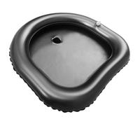 Operitacx Portable Shampoo Bowls for Home Inflatable Bed Shampoo Basin Ergonomic Design Cushions Head Neck and Shoulders 20.83x19.65x1.97in Black for Bedridden Patients and Use in Hospital