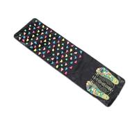 Operitacx Practical Foot Massager Pad Made of Artificial Leather and Pp Easy to Carry Reflexology Foot Massage Mat for Home and Travel Use Comfortable Acupressure Massage Tool