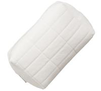 Operitacx Practical Travel Toiletry Bag with Good Capacity and Good Seal, White Polyester Cosmetic Bag for Travel Cosmetics Pouch to Keep Items from Being Lost