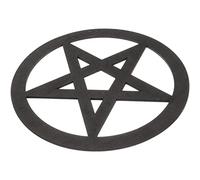 Operitacx Practical Wooden Pentacle Altar Tile for Rituals and Home Decor Carved Five- Design for Spiritual Practices Yoga and Unique Ideas