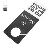 Operitacx Privacy Office Door Hanger Sign Double Sided Please Knock Reminder for Meeting Room Conference Room Door Handle Use