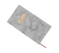 Operitacx PU Cover Weekly Planner Notebook with Marble Design Compact Day Organizer for Students and Workers Portable Pocket Sized Schedule Journal for Daily Yearly Planning