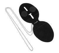 Operitacx PU Leather Badge Holder with Aluminum Alloy Belt Clip Protective Card Sleeve for Id Badge Versatile Security Holder for Nurses Office Staff Teachers Medical Personnel