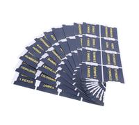 Operitacx PU Leather Bible Index Tabs Pre Printed Blank Labels Self Adhesive Bible Tabs for Study DIY Crafting and